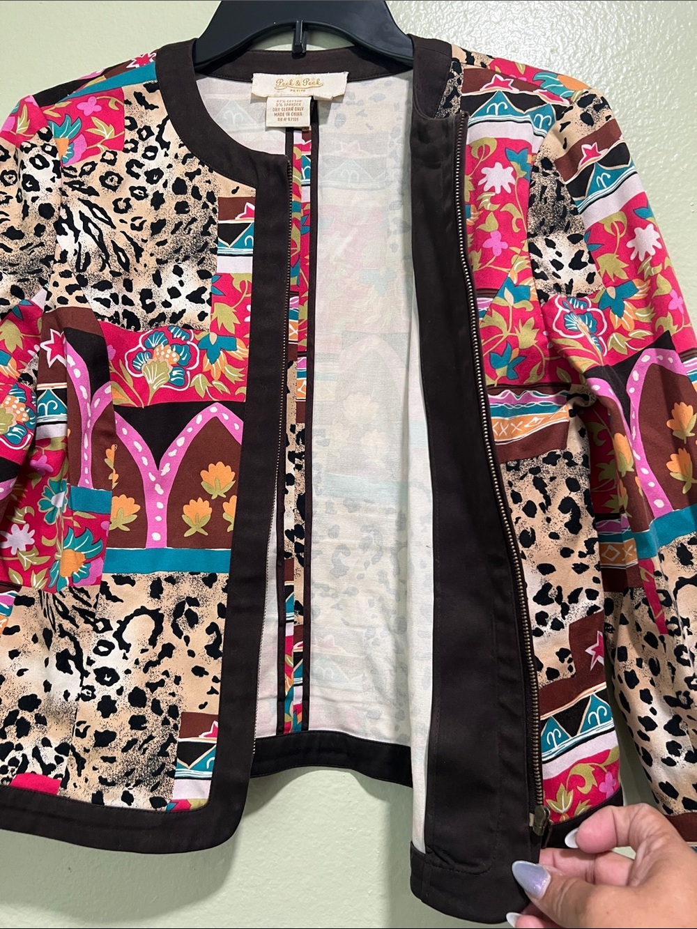 Etro Multicolor Patchwork Print Jacket - Picture 4 of 6